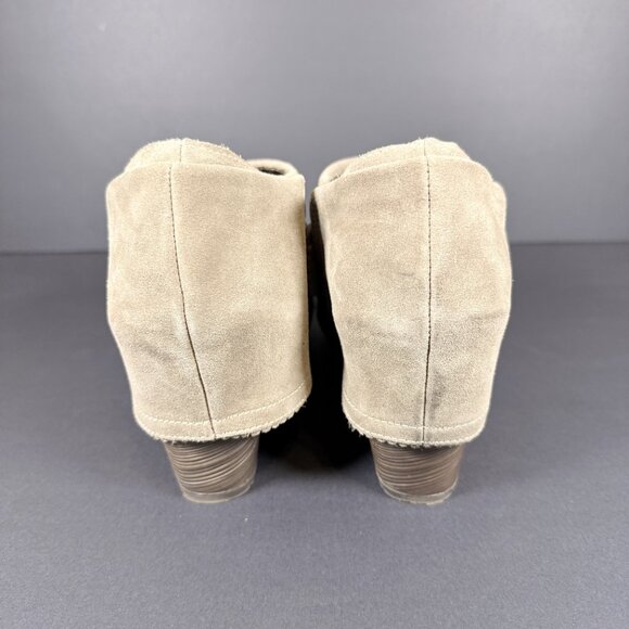 Dr. Scholls Women's Suede Ankle Boots 8M Tan Memory Foam - Picture 4 of 9